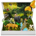 34 Pcs Rainforest Diorama Kit Animals Figurines Set Assorted Creature New. Price: $44.52.
