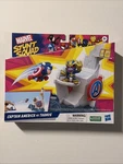 Marvel Stunt Squad Captain America Vs Thanos Tower Smash Figure Playset New. Price: $11.00.