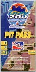1998 Walt Disney World Speedway Indy 200 Pit Pass #4803 Vgc Unspecified. Price: $19.99.