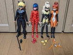 Set Miraculous Ladybug 4-DOLL Pack Cat Noir, Rena Rouge, Queen Bee Playmates Used. Price: $259.00.