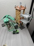 Lost World Jurassic Park Site Garage Matchbox Playset 1997 Near Complete Used. Price: $120.00.