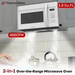 1.9 Cu.ft. Over-the-range Microwave Oven 400CFM & One Touch For Adu/tiny Kitchen New. Price: $399.99.