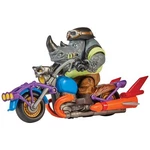 Chopper Cycle With Exclusive Rocksteady Figure By Playmates Toys New. Price: $45.26.