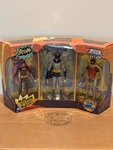 Mattel Batman Classic Tv Series 3-FIGURE Set Robin Batgirl Cards New. Price: $25.00.