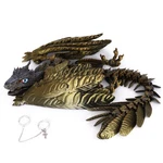 Acocofe 3D Printed Dragon Feathered Wyvern Toys 16IN Large Fidget Articul New. Price: $61.02.