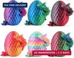 Rapean 8" 3D Printed Dragon Eggs, Easter Basket Stuffers For Kids And Teens, Uni New. Price: $28.07.