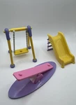 Bluey Playground Replacement - Swing, Slide & Seesaw Lot Official Moose Toys Used. Price: $16.00.