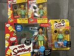 Wos Simpsons Pin Pals Set Homer Burns Moe + Bowl-a-rama Apu Playmates Nib New. Price: $120.00.