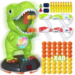 Kppit Moveable Dinosaur Shooting Game Toy For Kids - 2 Guns, Foam Balls, Soft Da New. Price: $57.22.