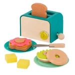 B. Toys Mini Chef Toaster Playset Pretend Breakfast 14 Pieces New. Price: $33.86.