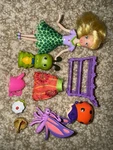 Disney Fairies Tinkerbell's Pet Picnic 2008 Playmates Doll With Accessories Lot Used. Price: $15.00.
