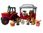 Fisher Price Little People Caring For Animals Tractor Complete Set Pig Sheep Cow Used. Price: $34.99.