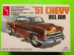 1951 Chevrolet Bel Air Coupe Model Kit 1/25 Scale Amt Round New Sealed Look!!. Price: $20.00.