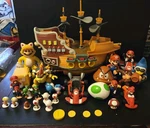 Nintendo Super Mario Bros Toy Bundle Pvc Figures Jakks Pacific Bowsers Ship Used. Price: $50.00.