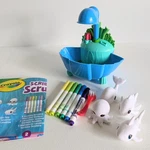 Crayola Scribble Scrubbie Ocean Pets Lagoon Set Washable Markers Complete Works Used. Price: $8.00.