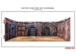 Extreme-sets Outer Rim Pop-up Diorama 1/18TH 3.75 Scale Boxed New. Price: $24.99.