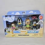 Bluey Playset Family Beach Day Figure 4 Pack With Goggles Rare Nib New. Price: $19.99.