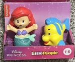 Fisher Price Disney Princess Little People Mermaid Ariel & Flounder New. Price: $8.99.