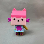 Gabby's Dollhouse Baby Box Cat Figure 3" Spin Master Dreamworks 36217 Pink Blue Used. Price: $10.00.