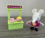 Jazwares Peppa Pig Emily Elephant Lemonade Stand Figure Playset - Complete Htf Used. Price: $18.68.