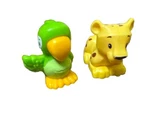 Fisher Price Little People Animal Zoo Train Figure Abc Green Parrot Bird Leopard Used. Price: $9.42.