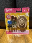Tommy Accessories Kelly Club #47625 Cowboy Hat & Boots Shoes 2002 Barbie Mattel New. Price: $18.00.