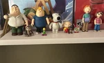 Family Guy Figures Mezco 2006 Peter Meg Chris Brian Lois Stuey With Accessories Used. Price: $70.00.