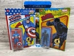 Marvel Legends Retro Black Panther & Captain America Action Figures Hasbro Pulse New. Price: $26.00.
