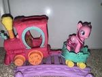 Hasbro My Little Pony Magic Friendship Express Train Set Mlp G4 W/ Brushable Used. Price: $45.00.