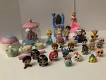 Disney Princess Playset Figures Lot W/ Cinderella, Aurora, Ariel, Accessories Used. Price: $86.12.
