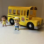 Cocomelon Musical School Bus Jj Nina Reyes Action Figures Roll Along Vehicle Toy Used. Price: $21.43.