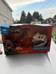 Animal Planet Electronic Fire Skull Playset 26 Pieces 4 Dinosaurs Helicopter Used. Price: $22.97.