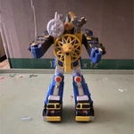 2003 Bandai Power Rangers Megazord Robot Toy Blue Yellow Plastic 13012 Used. Price: $139.99.