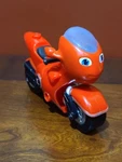 Tomy Ricky Zoom 4 Action Figure Red Toy Motorcycle Bike Used. Price: $9.39.