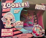 Zoobles Splash Bash Playset Secret Partiez Figure Z-girlz Exclusive Rollin Roomz New. Price: $16.00.