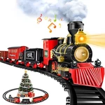 Gloween Christmas Train Sets For Under The Tree, Electric Toy With Steam, Light New. Price: $58.23.