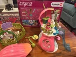Schleich Bayala - Glittering Flower House With Unicorns, Lake And Stable 42445 Used. Price: $50.00.