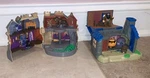 2001 Harry Potter Mattel Mini-play Sets-castle & Hagrid's Hut W/ Figures Used. Price: $80.00.