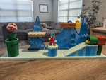Nintendo Super Mario Deluxe Frosted Glacier Playset Complete Used. Price: $99.99.