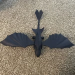 2010 Spin Master Night Fury Toothless 14" Rare Action Figure Train Your Dragon Used. Price: $90.00.