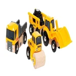Brio Construction Vehicles - Premium Wooden Toy Train Set Fun And Educational New. Price: $61.36.