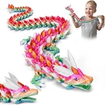 Shuwnd 24INCH Large 3D Printed Dragon, Open-mouthed Full, Big Articulated Crysta New. Price: $41.94.