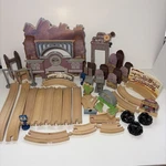 Disney Pixar Cars Radiator Springs Wooden Train Track Set Used. Price: $199.99.