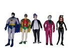 Classic Bendable Batman, Joker, Catwoman, Robin Figure Lot Of 5-NJ Croce Used. Price: $40.00.