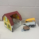 Playmobil Lot Barn Horse Trailer Cart Used. Price: $24.99.