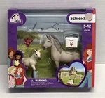 Schleich Horse Club Hannah's First Aid Kit Set Icelandic Mare & Foal #42430 New. Price: $19.99.