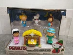 New Peanuts Nativity Scene Deluxe Set Christmas Snoopy Charlie Brown Figures. Price: $51.98.