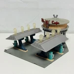 Disney Pixar Cars Radiator Springs Town Flo's Cafe Lights Incomplete -1:55 Scale Used. Price: $99.99.