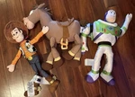 Disney Toy Story Woody 18 And Lightyear Buzz Horse Plush New. Price: $30.00.