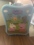 Peppa Pig And Friends Blue Green Carry Along Case * Only Used Hasbro #F2461. Price: $12.00.